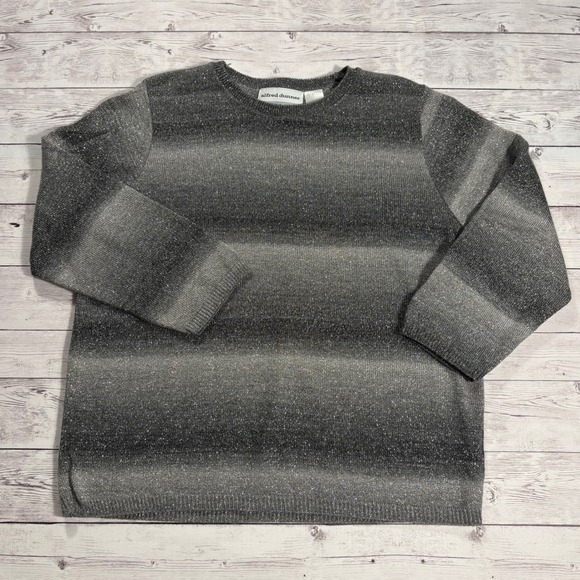 Alfred Dunner Petite Sparkle Striped Sweater Women's Size PL - Picture 4 of 15